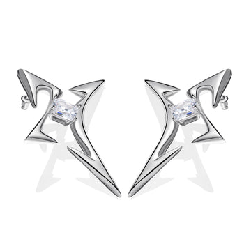 Trailblazer|Emerald-Cut Zircon Earrings