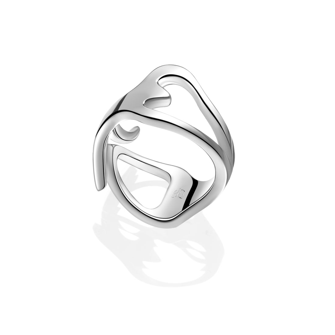 Outsider Artist Ring|Organic Curve Ring