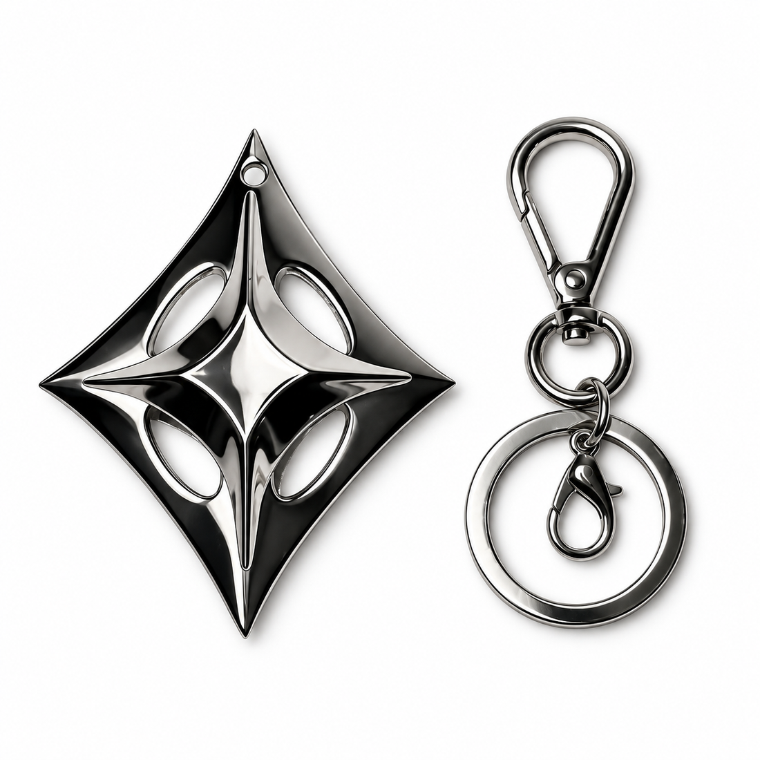 Spinning Star Keychain